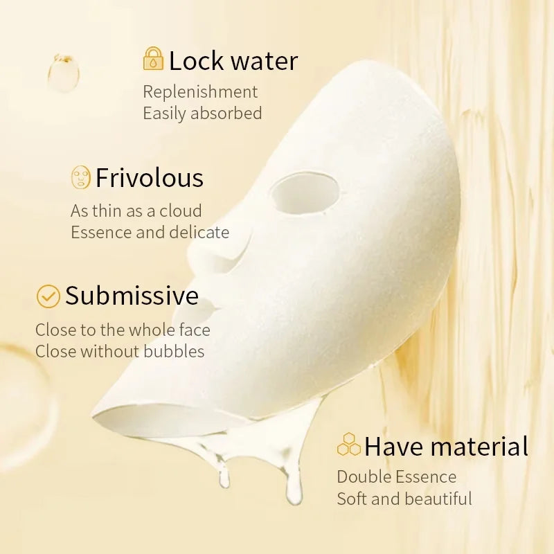 Rice Raw Pulp Facial Masks for Pore Refining Glass Skin Moisturizing Firming Hydrating Face Mask Sheets Mask Korean Skin Care Qme