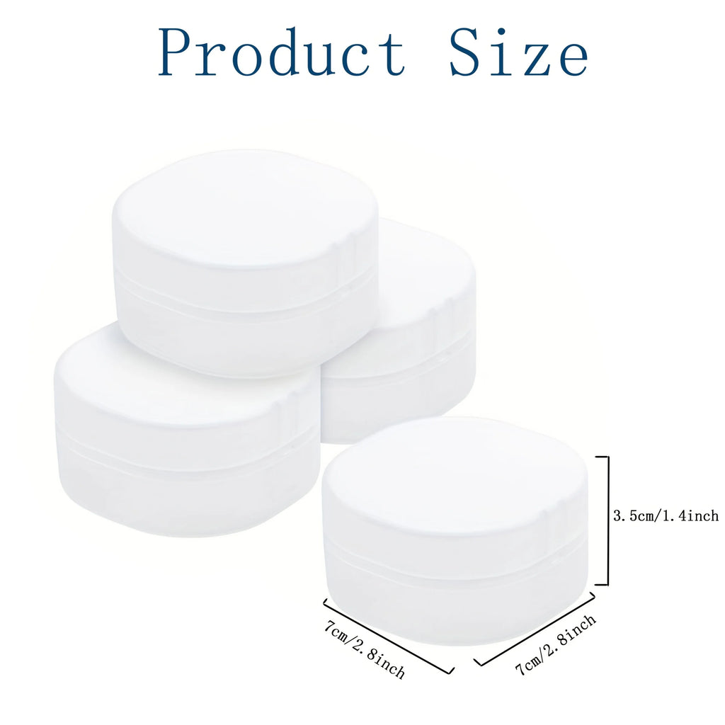 Round Soap Dish, Storage Box - Portable Cosmetic Cotton and Makeup Remover Storage Box, Sealed Travel Design Qme