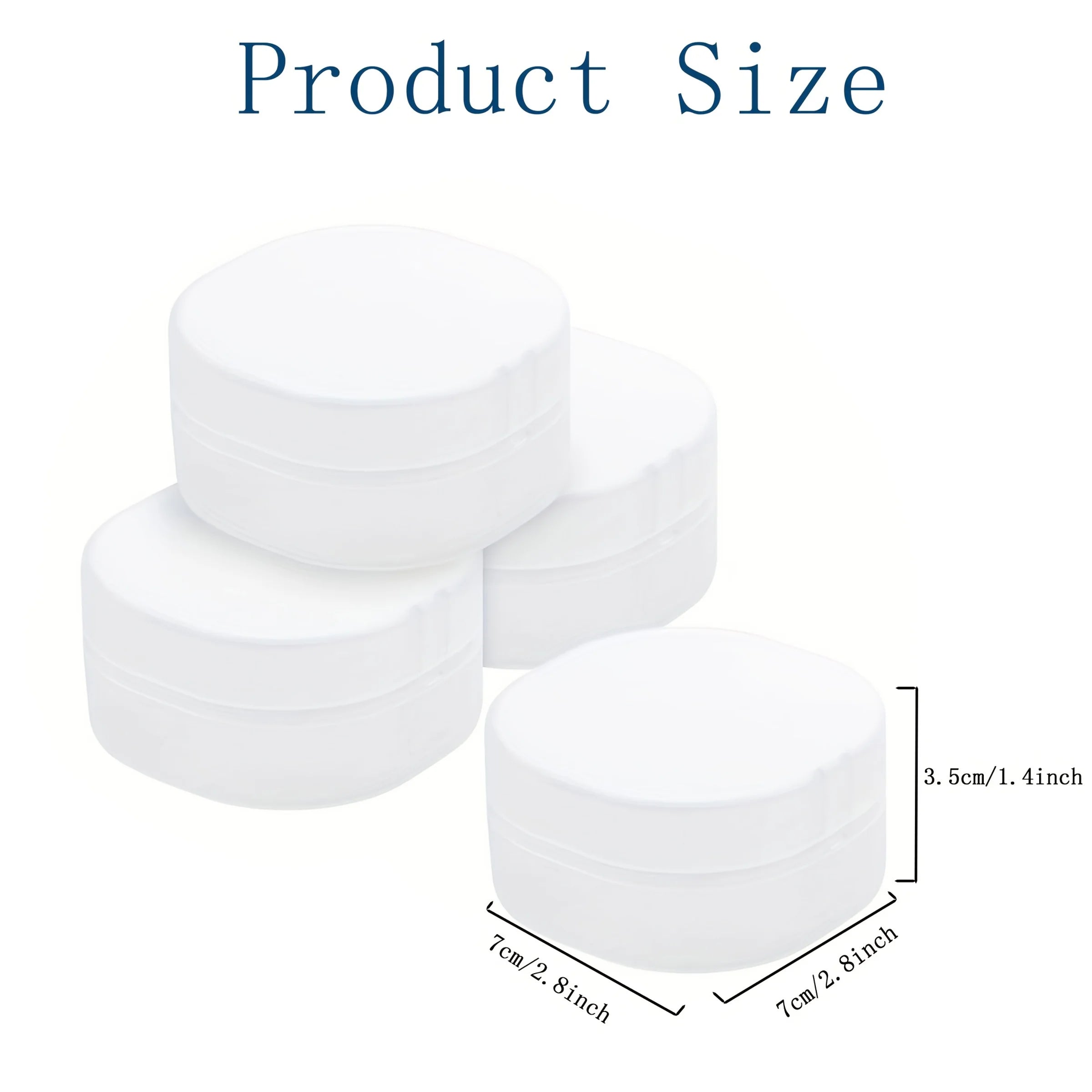 Round Soap Dish, Storage Box - Portable Cosmetic Cotton and Makeup Remover Storage Box, Sealed Travel Design Qme