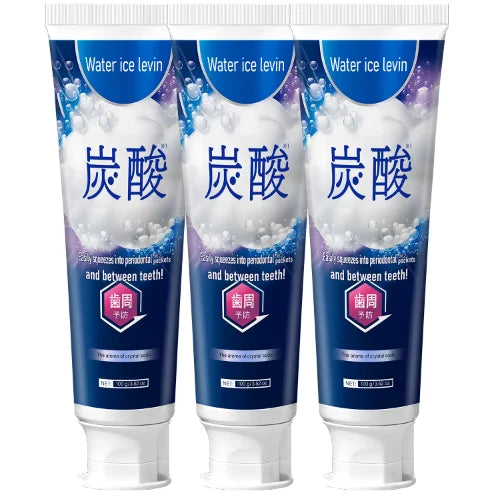 Remineralizing Hydroxyapatite Toothpaste with Vitamin C & Ceramide, Deep Clean Periodontal Pockets, Moisturizing Mint Flavor Qme Light Blue