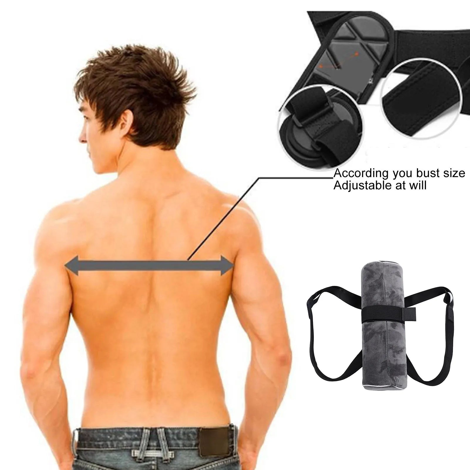 Side Sleeping Backpack Pillow Ergonomic Comfortable Slow Spine Anti Snore Pillow Memory Foam for Bedroom Qme