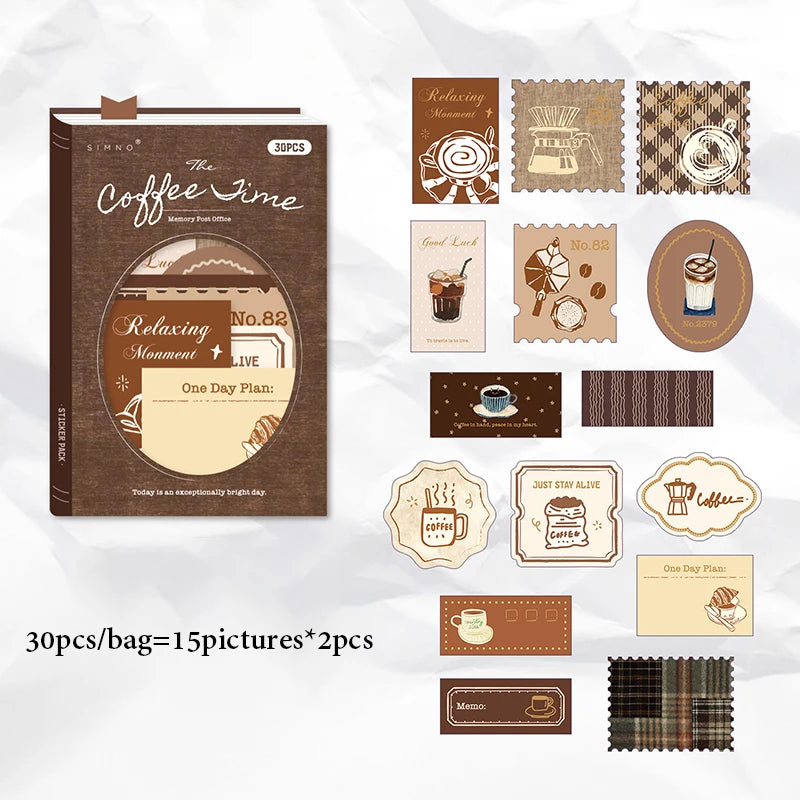 Vintage Memo Paper Sticker Pack, Background Collage Supplies for Journaling, Perfect Gifts for Birthdays & Holidays Qme D