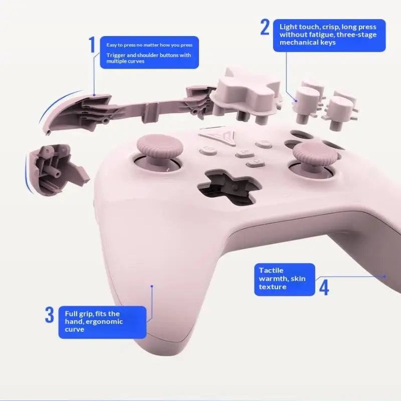 Smart Handle Wireless Gamepad Joystick Superior Gaming Many Platforms Qme