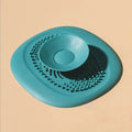 1PC Silicone anti-blocking bathtub plug bathroom floor drain shower sink kitchen household filter tool Qme 1PC Green
