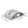 Lumbar Stretcher Ergonomic Back Stretcher for Lower Back Relief Adjustable Support Board Corrector for Workout Women Men Indoor Qme CN Gray