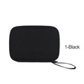 bag Multifunction Travel Carrying for Watch Strap Storage Bag Pouch Portable Case Box for Data cable 300D waterproof fabric Qme Black