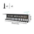 Heavy-duty Metal Awards Trophy Display Stand Medal Hooks Wall Mount Qme A