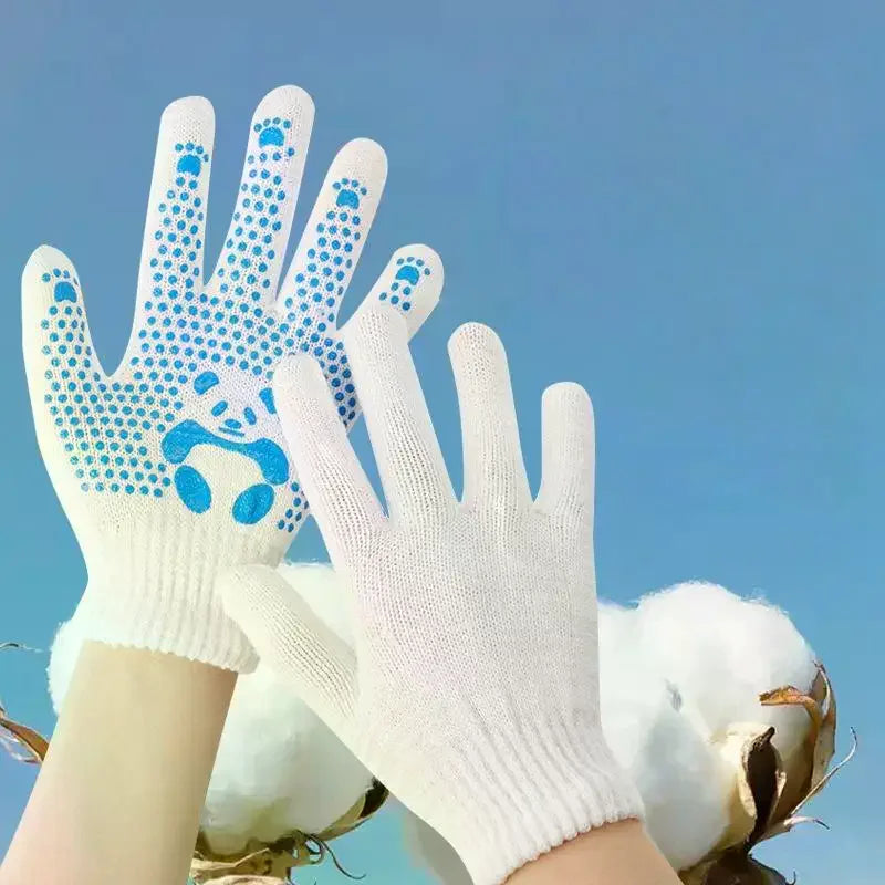 1pair Mittens Children Gloves Non-Slip Breathable Children Work Gloves Animal Pattern Hand Protectors Gardening Gloves Qme