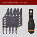 Explosion Proof Edge Woodworking Irregular Curve Saw Blade Fine Coarse Teeth for Wood Aluminum Tight Spaces Precision Cut Tool Qme B