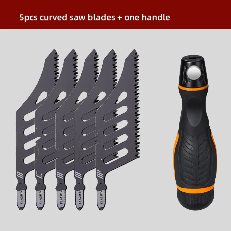 Explosion Proof Edge Woodworking Irregular Curve Saw Blade Fine Coarse Teeth for Wood Aluminum Tight Spaces Precision Cut Tool Qme B