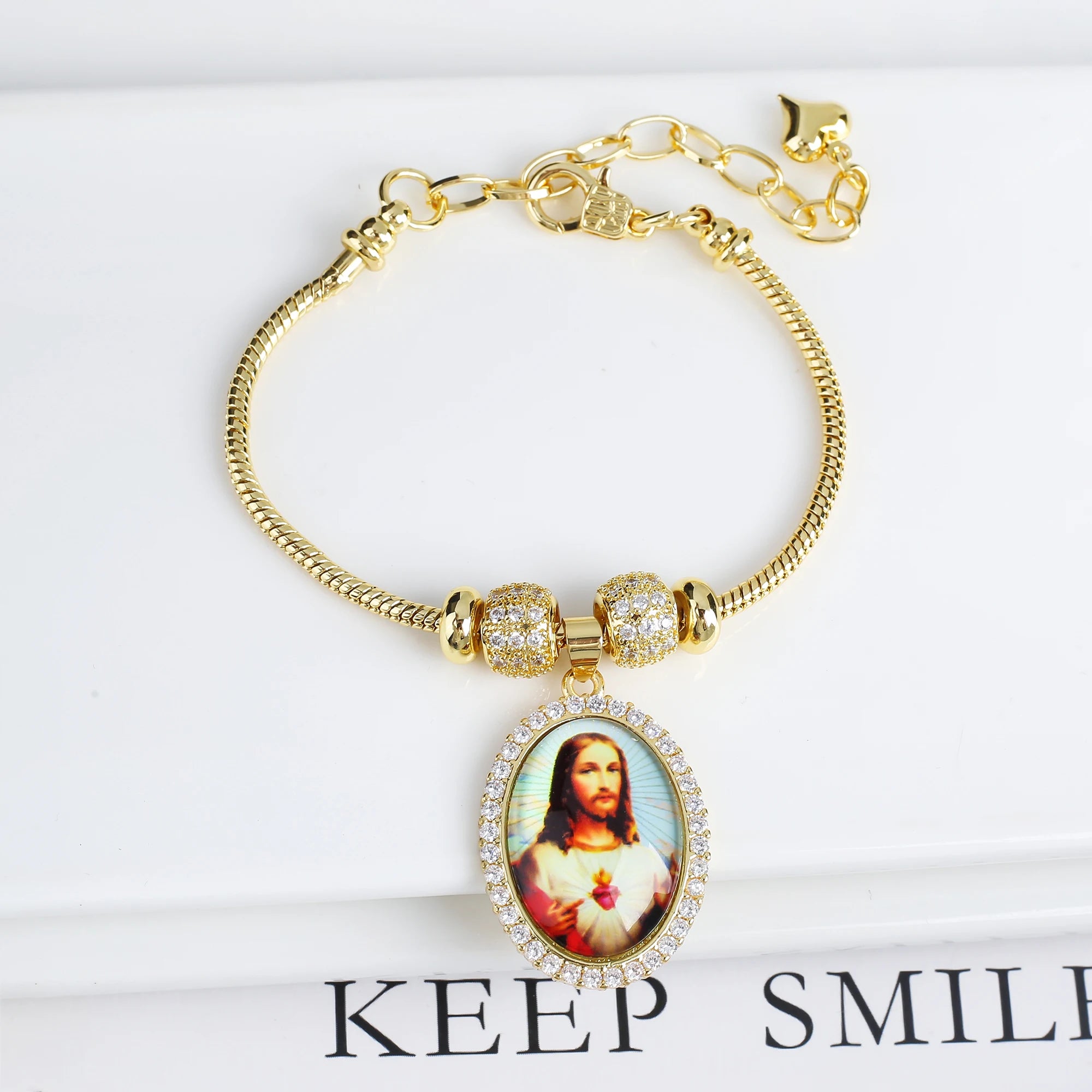 Adjustable Zirconia Geometric Character Heart Shape Snake Chain Bracelet Fashion For Woman Girl Holiday Birthday Jewelry Gift Qme 5