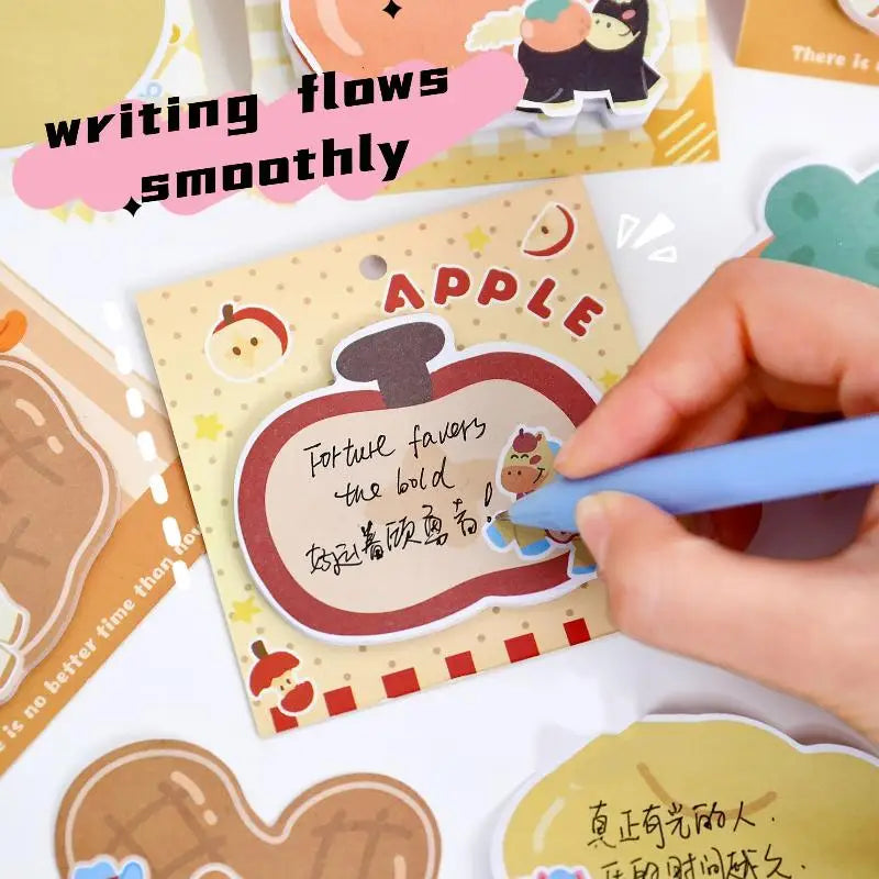 5 10Books Cute Pony Shape Convenience Sticky Notes Cartoon Has Qme