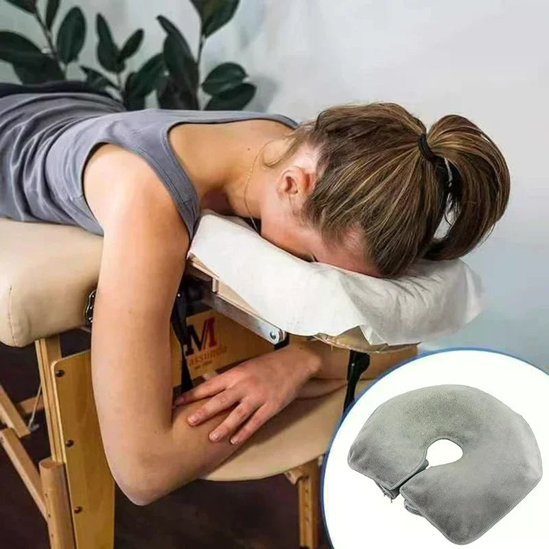 Microfiber Head Pad Towels U-shaped Facial Pillow Covers Thickened Qme