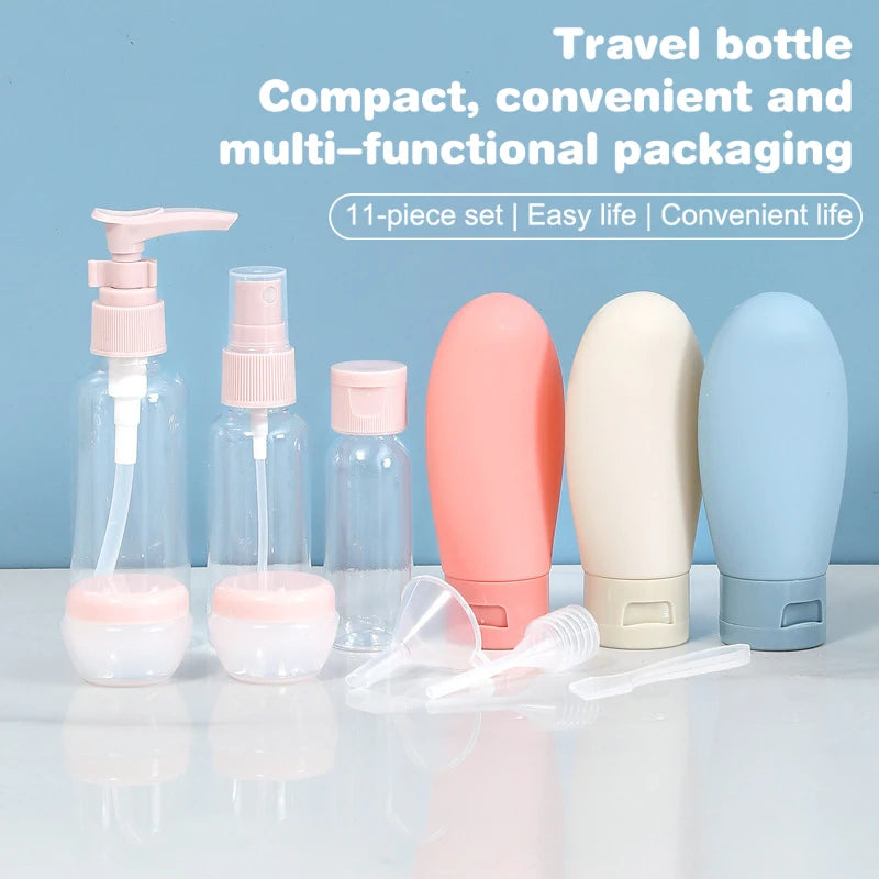 Travel-sized Refillable Bottles Empty Containers Cosmetics Lotion Qme