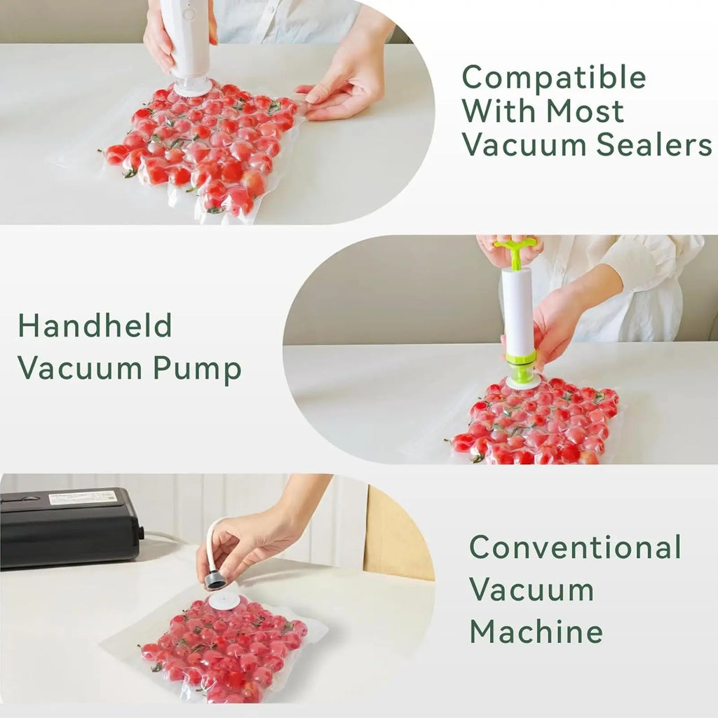 Vacuum Storage Bags For Food Leak Proof Double Zipper Container Sous Vide Vacuum Food Bags For Meat Chicken Seafood Vegetables Qme China Mainland