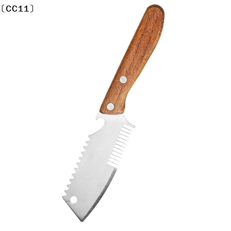 Stainless Steel Knife Head Cutting Scallions Strips Scaling Fish Qme