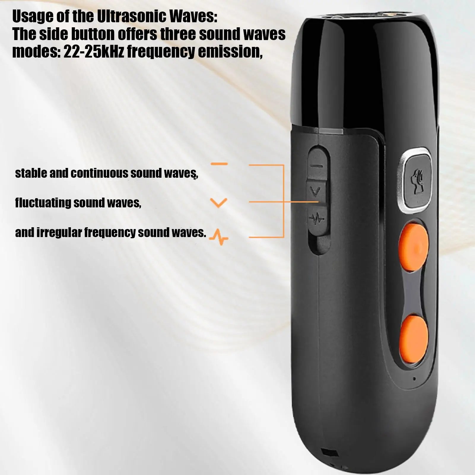 Anti Dog Barking Device Handheld Rechargeable No Bark Trainer 3 Modes Qme