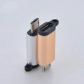 10pcs USB Type-C Adapter Type C To Micro USB Female To Male Converters for Xiaomi Samsung Charger Data Cable USBC USB C Qme black 10pcs(NO chain)