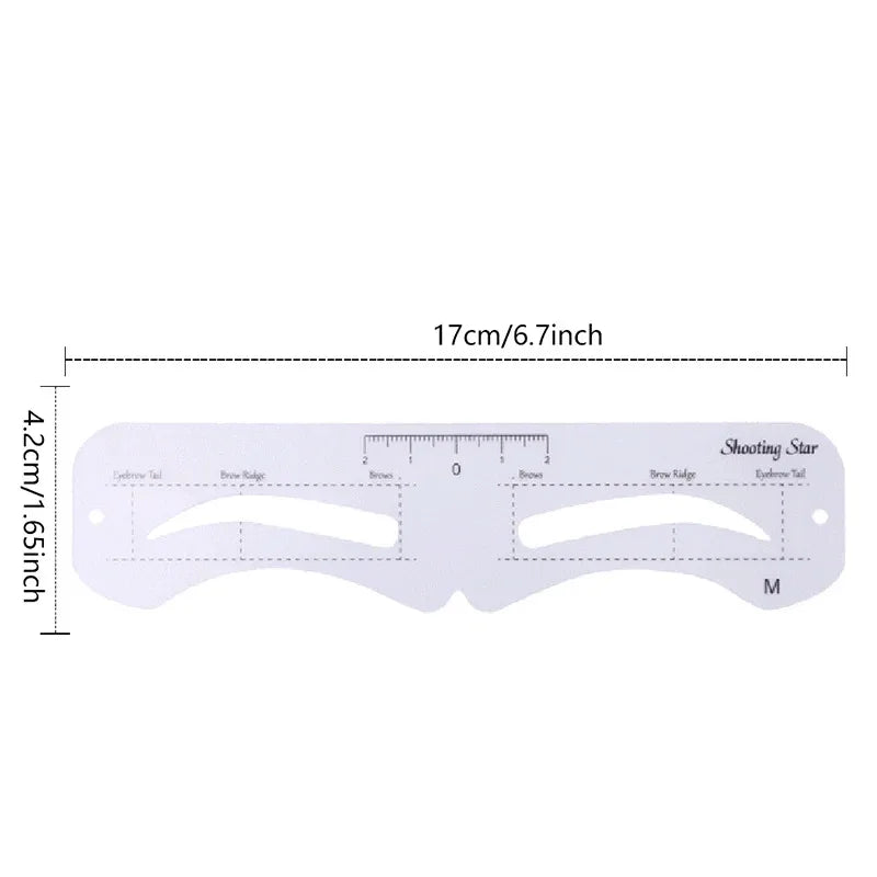 Fixed PVC Eyebrow Shaper Template Can Be Reused High-quality Stickers Qme