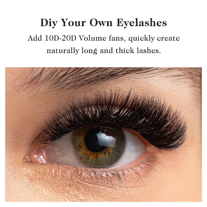 NATUHANA 10D 12D 14D 16D 20D Premade Volume Fans Long Root False Qme