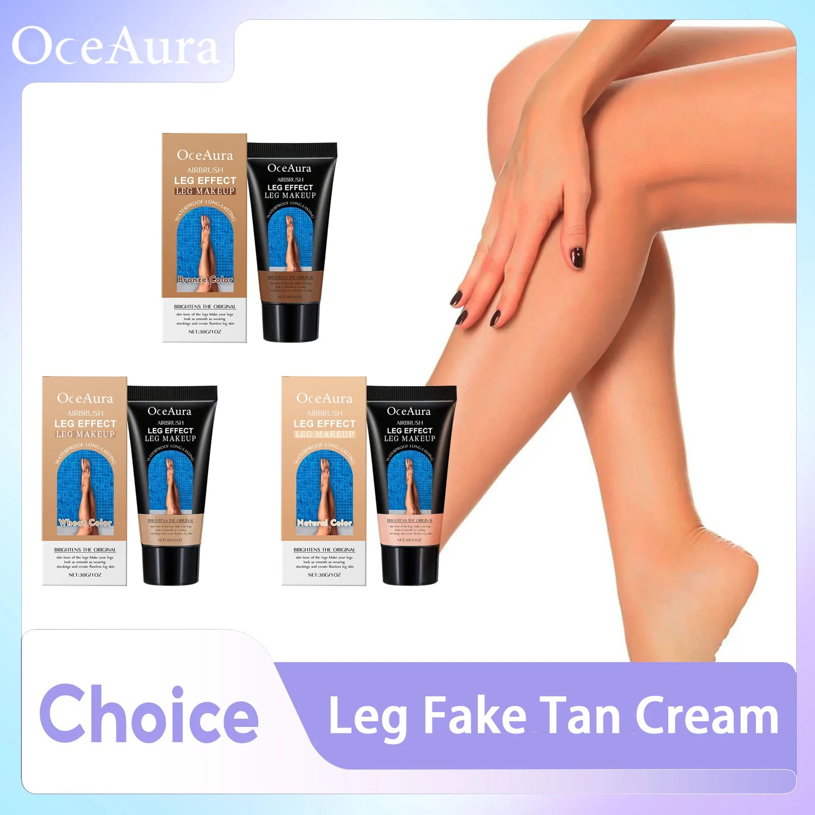 Waterproof Leg Makeup Concealer Cover Varicose Veins Growth Mark Scar Deepen Skin Color Natural Fake Tan Liquid Foundation Cream Qme