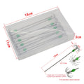 1 8 10 Box Umbrella Hooks Live Bait Squid Blow Tubes Octopus Qme silver-10