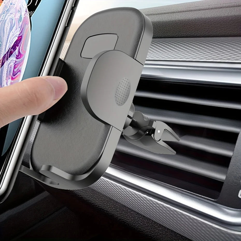 Phone Mount Spring Clip Air Vent Cell Phone Holder Cradle, Hands Free Mobile Stand, 360 Adjustable Cellphone Vent Clip Qme