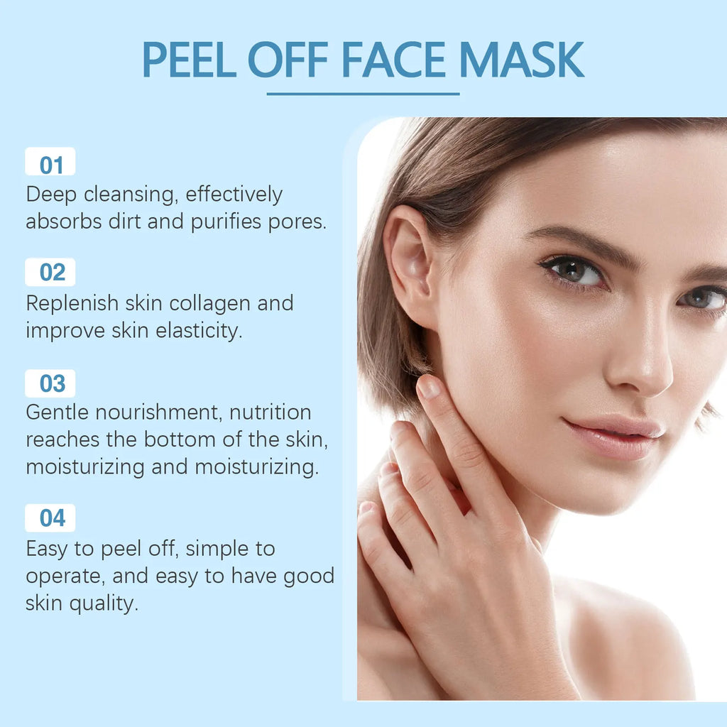 Bamboo Charcoal Blackhead Remover Mask Purifying Shrink Pore Deep Cleansing Oil Control Exfoliator Peel Mud Mask Skin Care Qme