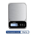 Scale Baking Gram Weight Scales LCD Display Rechargeable Electronic Qme A5
