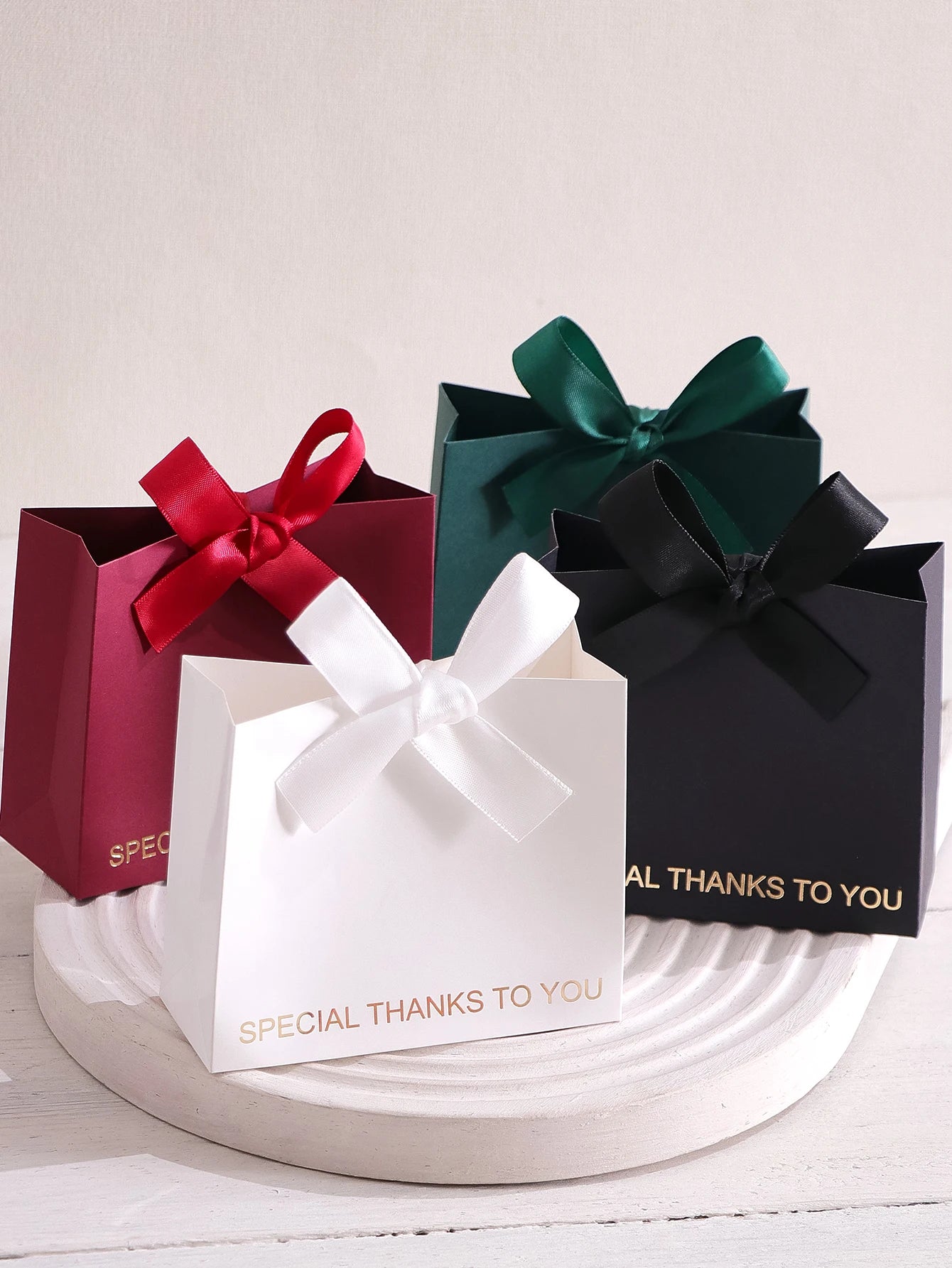 5 Small Gift Boxes with Elegant“Special Thanks” Messages Perfect for Wedding Gifts, Birthday Gifts and Thank-You Gifts Availabl Qme