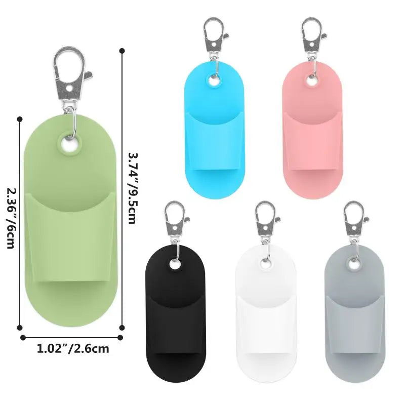 Portable Lip Balm Keychain Cap Holder No Lipgloss Included Bag Qme