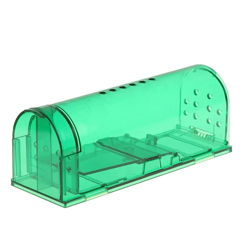 Plastic Mousetrap, Mouse Cage, Reusable Mouse Rodent Catcher, Pet Control Cage Home Garden Qme Green