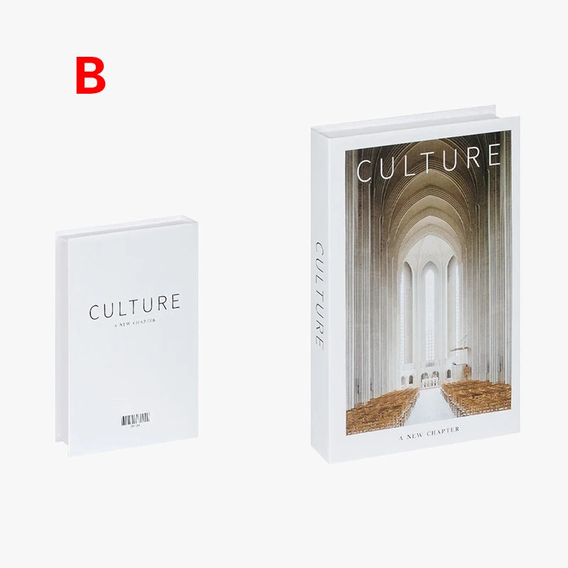 Luxury Fake Books Decoration Fashion Creative Simulation Book Desktop Qme B