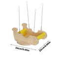 Ferret Hammock Airplane Shape Wooden Resting Swing for Pet Small Pet Swing Toy for Gerbil Hamster Dwarf Hedgehog Chinchilla Qme A CN