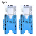 1/2pcs 7 Step Ruler Interpretation Measurement Tool Transparent Caliper Portable Ruler Card Tool Reference Guide Qme 2pc-B