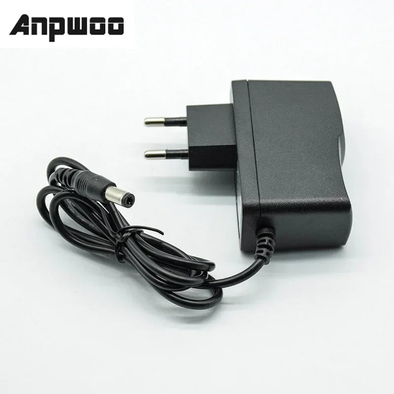Converter Adapter DC 12.6V 1A/1000mA Power Supply Charger EU Plug 5.5mm * 2.5mm(2.1mm) AC to DC for 18650 lithium battery Qme US 2pcs