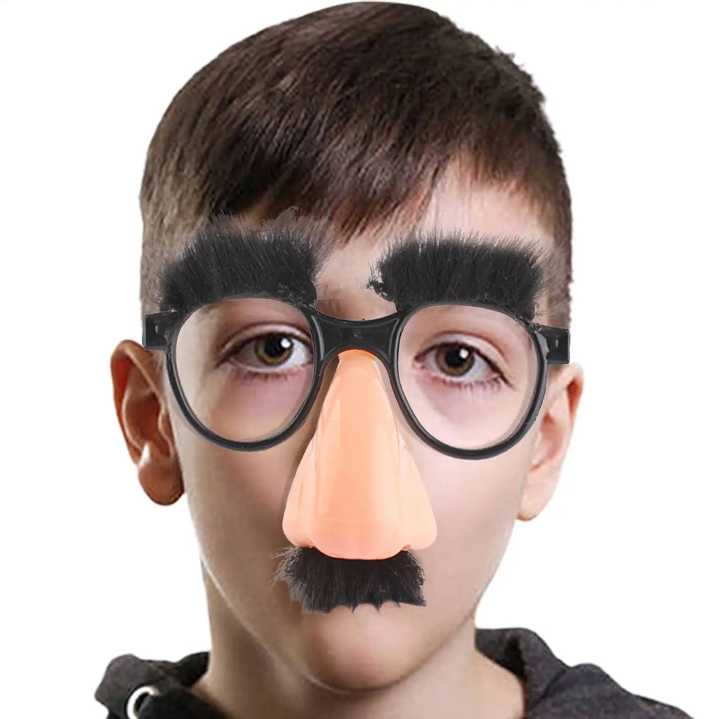 Halloween Glasses Clown Novelty Sunglasses Eyebrows Mustache Qme