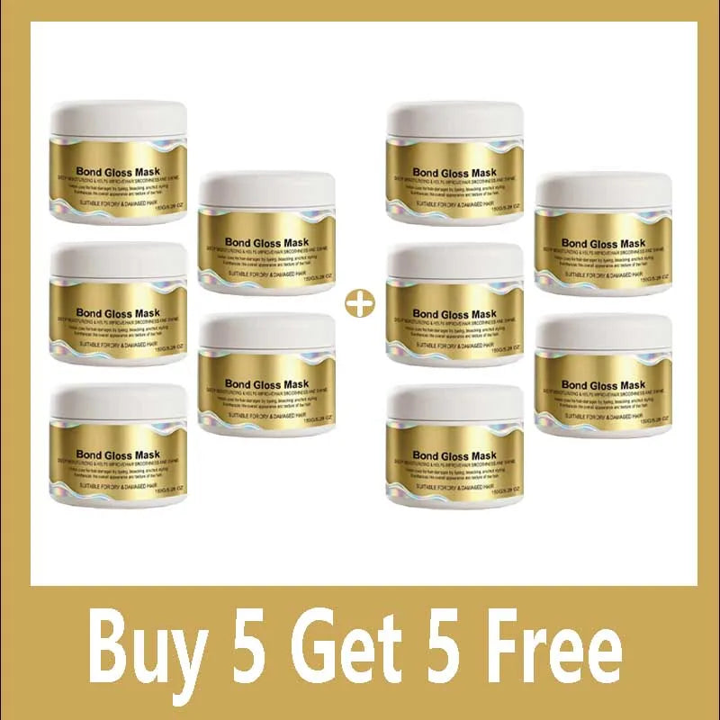 Deep Repair Hair Mask for Dry Damaged Hair Moisturizing Keratin Treatment Cream Smooth Frizz Control Conditioner Nourishing Qme Buy 5 Get 5 Free