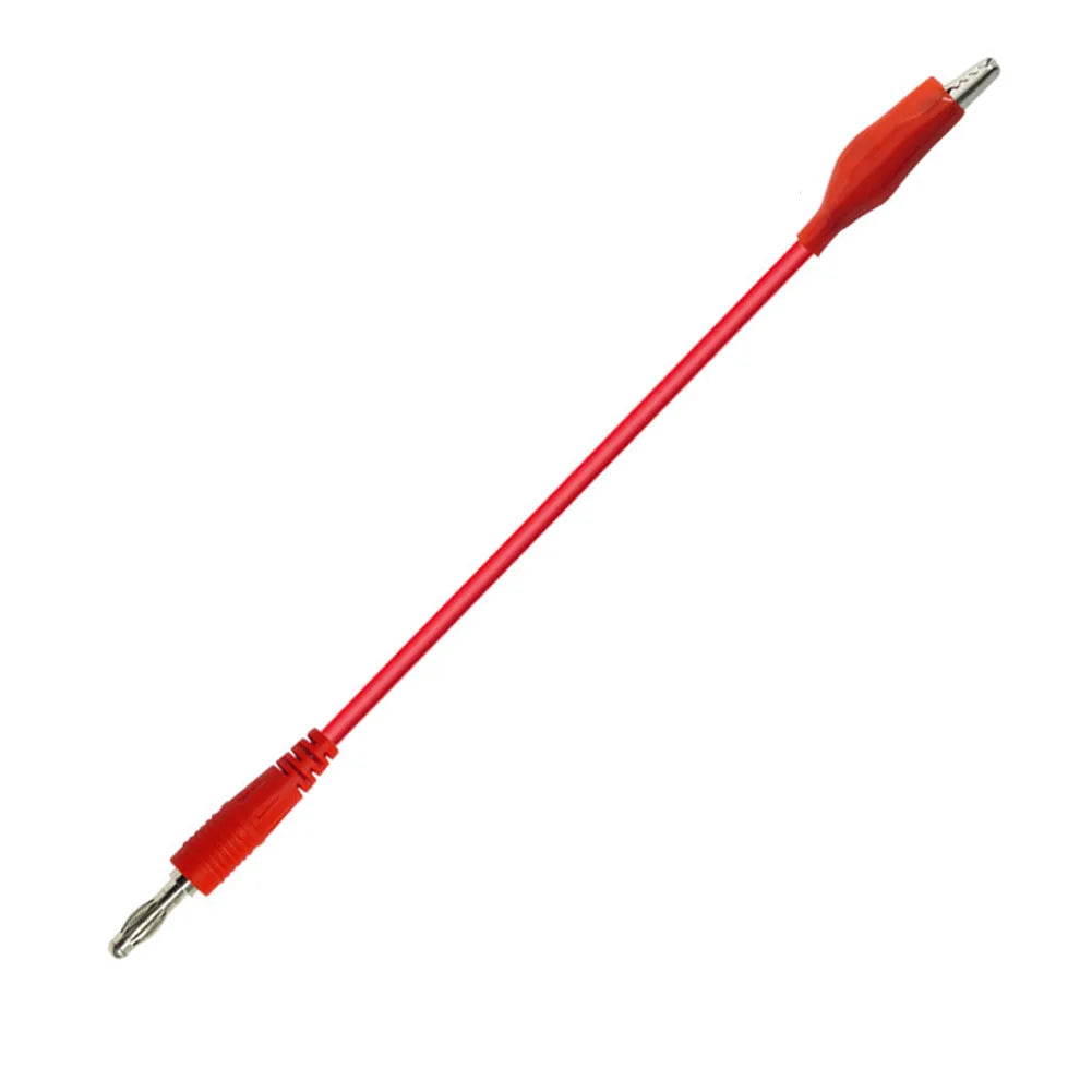 4mm Alligator Cilp To Banana Plug Test Cable Lead Connector Dual Tester Probe Crocodile Clip For Multimeter Measure Tool Qme