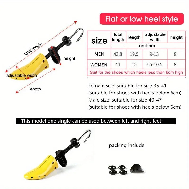 Premium Adjustable Shoes Tree Stretcher Expander Shoe Trees Plastic For Flats Pumps Boots Qme