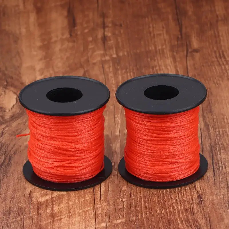 50M Roll Red Marking Construction Line Mason Gardening Crafting Wire Qme 2Pcs