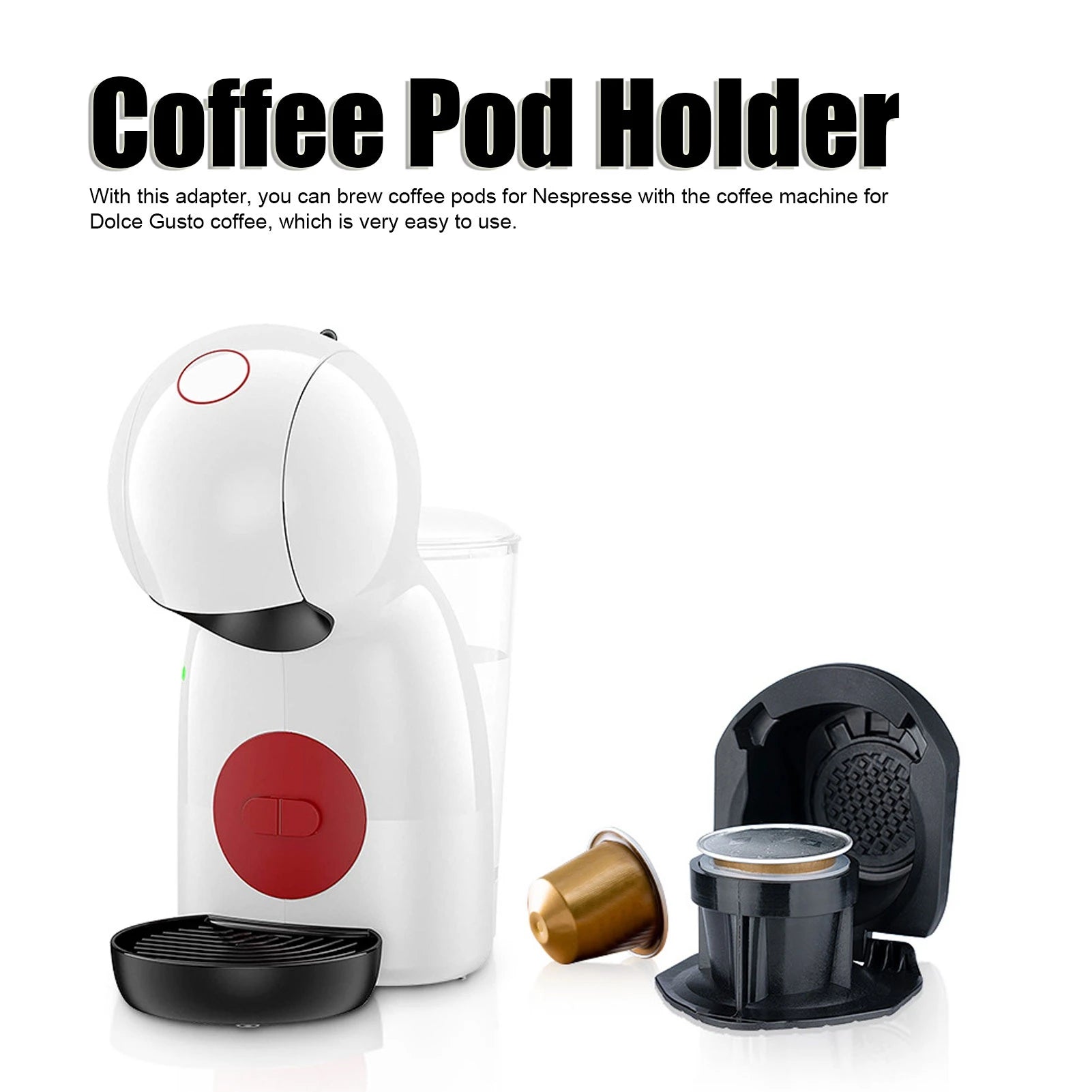 Coffee Pod Converter Reusable Coffee Pods Adapter Converter Holder for Dolce Gusto Machine Coffee Capsule Adapter Qme