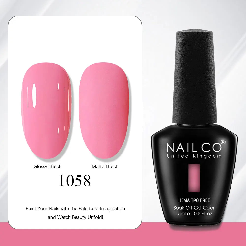 NAILCO Gel Nail Polish Nails Semi-permanent UV Varnish Glitter Glass