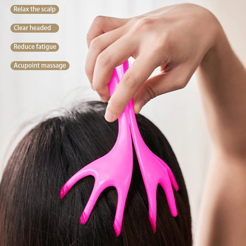 Manual Six-claw Scalp Massager Head Massage Tool Relaxation Itching Qme onesize