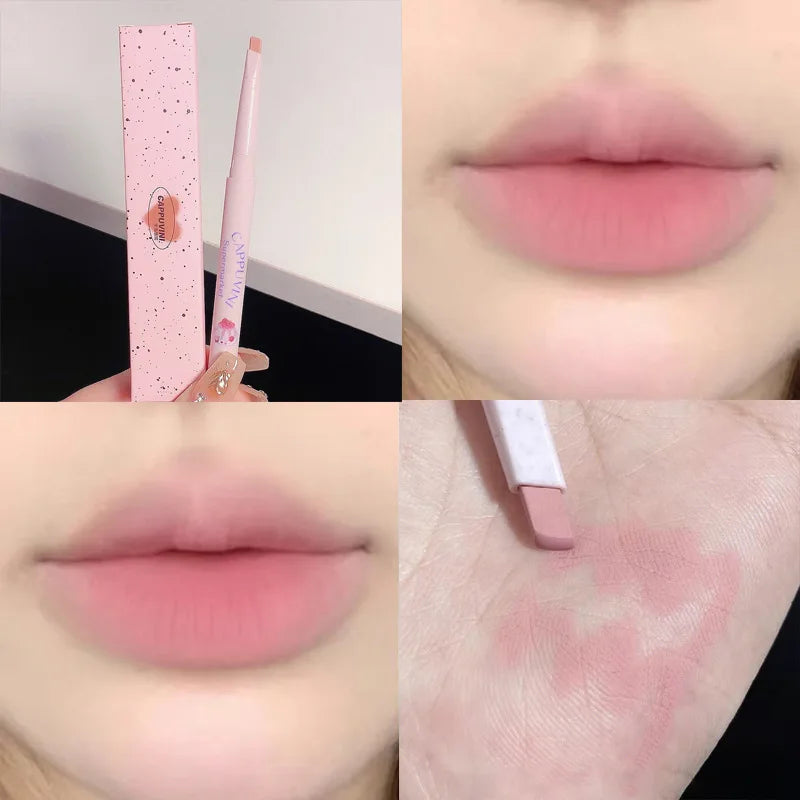 CAPPUVINI Matte Lip Liner Outline Lips Lipstick Pen Waterproof Long-lasting Color Lip Pencil Lipstick Pen Qme