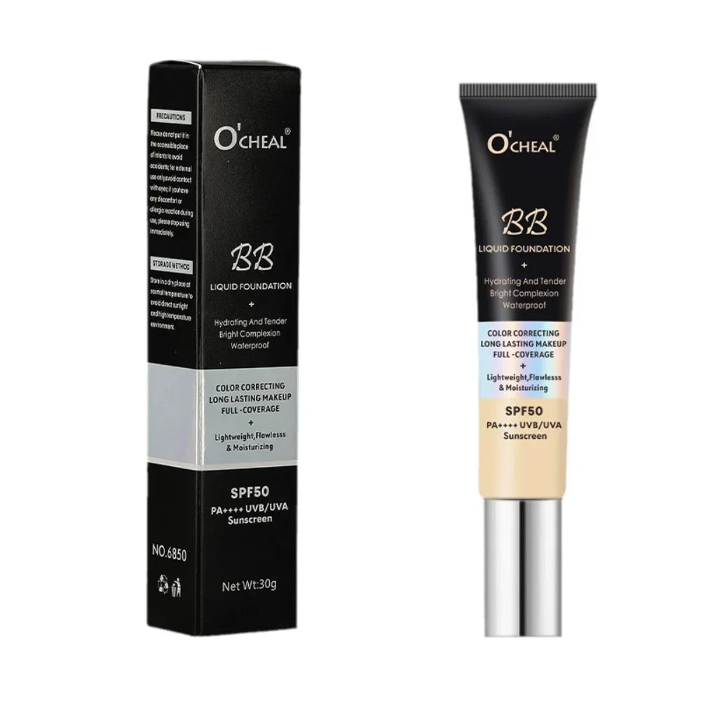 BB Cream Liquid Foundation Hydrating Tender Bright Complexion Qme