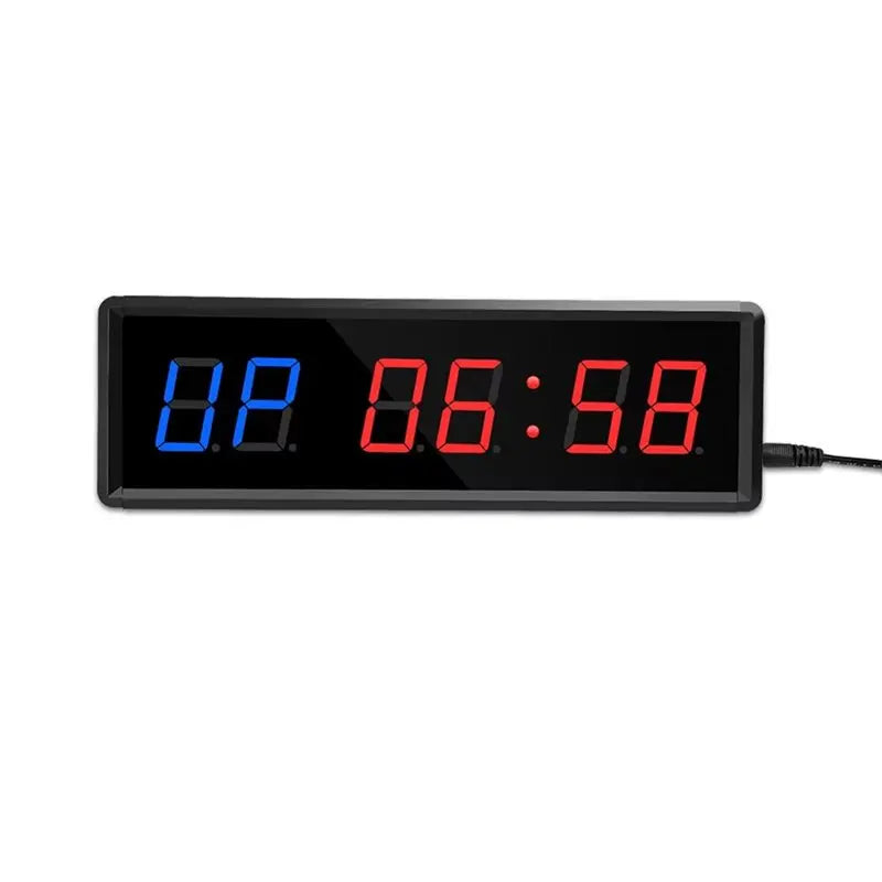 A02F-LED Timer Remote Control Programmable Garage Timer Interval Timer Sports Training Clock Gym Timer Qme
