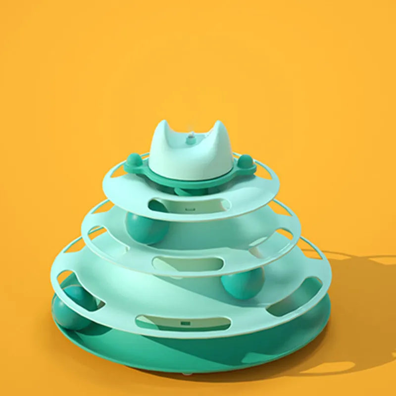 B Pet Toys, Cat Toys, Self-hey, Relieve Boredom, Cat Turntable, Funny Cat Stick, Funny Cat, Kittens Funny Cat Ball Supplies Cats Qme Green turntable