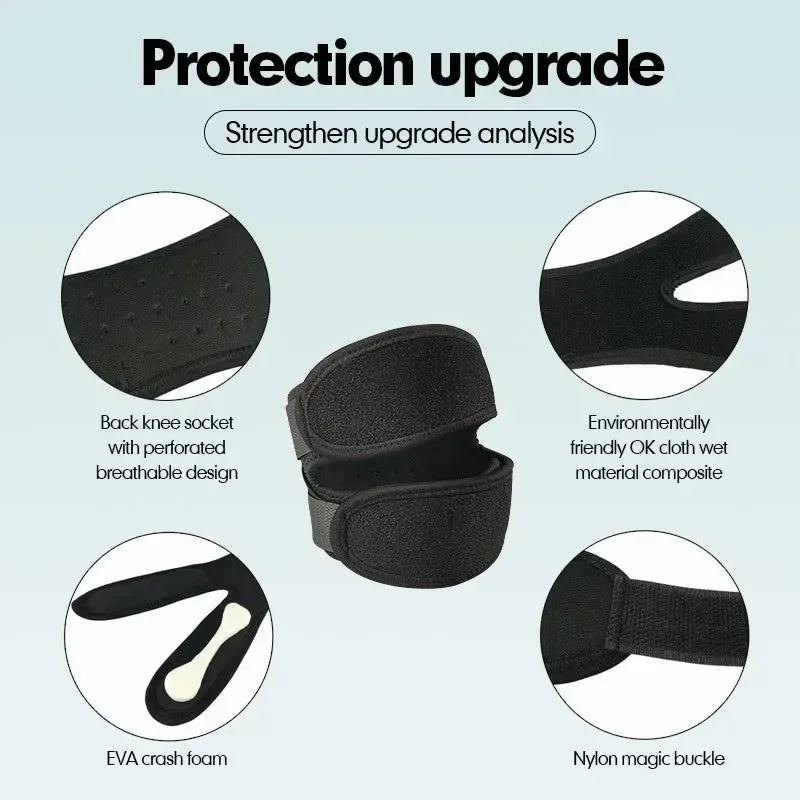 Sports Patellar Band Running Shock Absorbing Compression Knee Support Qme