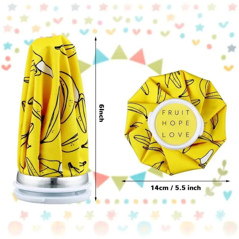 Reusable Ice Water Bag Adults Cold No-leak Elastic Breathable Cute Qme